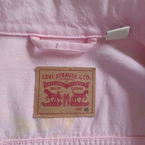 Hand Painted Denim Jacket XS - Picture 9 of 14